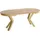 WFL GROUP Clara Gold Ø 120 cm braun
