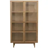Furnhouse Vitrine 100 x 40 x 180 cm Braun