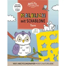 good life books & media gmbh / pen2nature Malbuch mit Schablone. Tiere