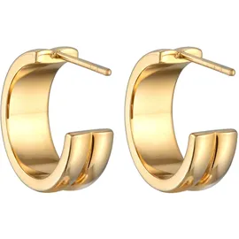 Elli Creolen goldfarben 375 Ohrstecker