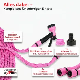 Grafner Flexischlauch 30 m rosa