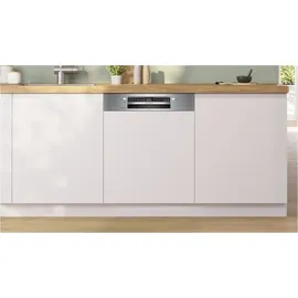 Bosch Serie 4 SMI4EBS02D Einbau-Geschirrspüler (teilintegrierbar, 598 mm breit, Edelstahl)