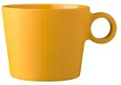 Mepal Bloom Cappuccinotasse Outdoor Geschirr Melamin, 375 ml 105954581700  , Farbe: pebble yellow