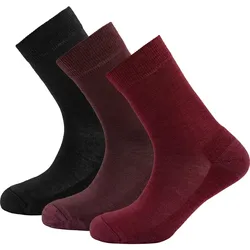 Devold Daily Merino Medium Sock 3PK WMN beetroot mix (740A) 36-40