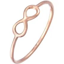 Elli PREMIUM Ring Damen Infinity Unendlichkeit Symbol Zeichen in 750 Roségold