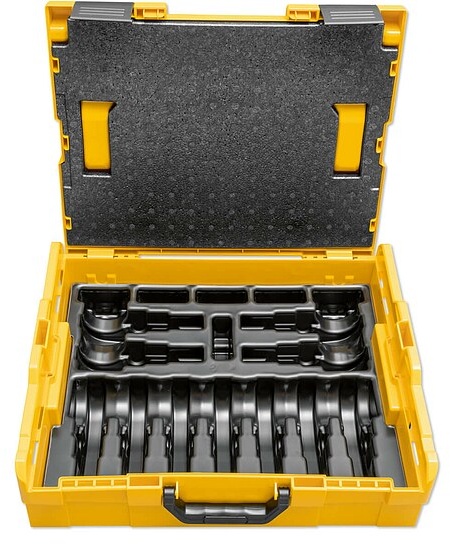 REMS Systemkoffer L-Boxx mit Einlage für 11 REMS-Presszangen Mini und 6 REMS Pressringe 45° - 578659