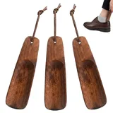 Schuhanzieher klein, 3er Set Schuhlöffel, Praktische Schuhlöffel lang für einfaches Anziehen, Kompakte Schuhlöffel klein mit 15,5 cm Länge, Ideal für Reise und Haushalt, Schuhanzieher klein für bequem