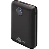 goobay 65869 Kompakt, 20000mAh, 2x USB-A, 1x USB-C, schwarz,