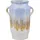 Beliani Blumenvase Steinzeug blau Gerrha