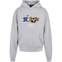 Kapuzensweatshirt "Upscale by Mister Tee Herren BRKLYN Hoodie", Herren, Gr. 4XL, grau, 100% Baumwolle, UPSCALE BY MISTER TEE, unifarben, Langarm, Sweatshirts