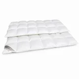Betten Hofmann Sibiria exclusiv Daunendecke Daunenbett 6x8 135x200 sibirische Wildgans - Weiß