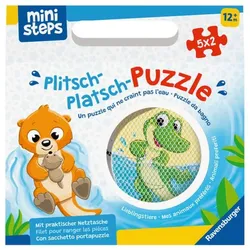 Ravensburger - ministeps: Plitsch-Platsch-Puzzle Lieblingstiere