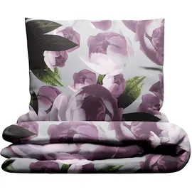 GRUND Peonia Bettwäsche rosa 155 x 220 cm + 80 x 80 cm