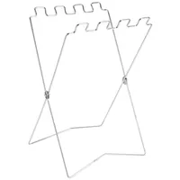 ANKROYU Müllsackhalter, Edelstahl-Müllständer, Faltbarer Müllsackständer, Müllsackhalterständer, klappbarer Müllständer für Outdoor-Camping-Grillen (Silber)