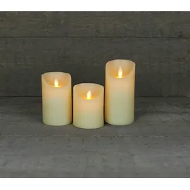 coen bakker LED Kerze 10 cm 12,5 cm 15 cm Ø 7,5 cm elfenbein