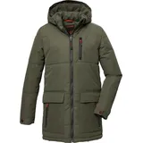 KILLTEC Jungen Stepppparka mit Kapuze/Winterjacke ist wasserabweisend KOW 135 BYS QLTD PRK, dunkeloliv, 140,