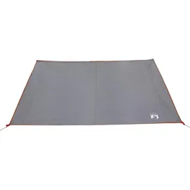 vidaXL Kuppelzelt Wasserfeste Plane Grau/Orange