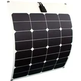 enjoy solar® hochwertiges ETFE Flexibles 12V Solarmodul mit Sunpower Zellen, ideal für Wohnmobil Yacht Boot (50W)