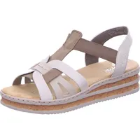 Rieker Sandalen ’für Damen, weiß, Gr.: 38