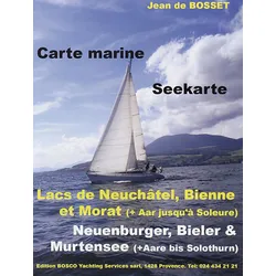Neuenburgersee - Bielersee See-Karte