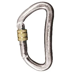 Karabiner D-Schrauber klein Stahl - EN 362