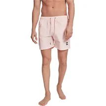 URBAN CLASSICS Badeshorts Urban Classics Herren Block Swim Shorts Neonpink XL