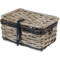 Basil Vorderradkorb Basil Dijon S grau/sw, grobm., Rattan, mit