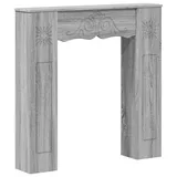 vidaXL Kaminumrandung Sonoma-Grau 102 x 20 x 102 cm Holzwerkstoff - Grau