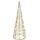 I.GE.A. LED-Dekofigur I.GE.A. "LED-Pyramide", gold, B:10cm H:30cm, Draht, Dekofiguren, Dekofigur Weihnachtspyramide Weihnachtsdeko Weihnachtsbaum Christbaum