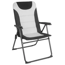 HOMECALL Campingstuhl Hochlehner Schwarz/Weiß