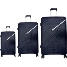 Hoffmanns Leichtes Hartschalenkofferset Koffer-Set 3-tlg. blau/dunkelblau