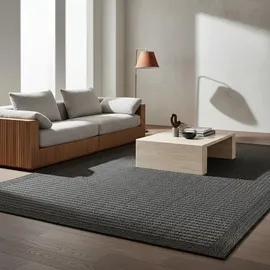 KADIMA DESIGN Teppich, Grau, Textil, Uni, Rechteckig, 290x200 cm, pflegeleicht, Teppiche – Böden, Teppiche, Outdoorteppiche