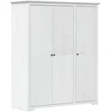 vidaXL Kleiderschrank BODO Weiß 146x53,5x173 cm Massivholz Kiefer