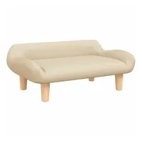 vidaXL Kindersofa vidaXL 70 x 40 x 24 cm Kiefer beige