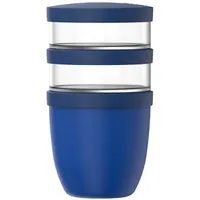 Mepal Ellipse Müslibecher 3-teilig Vivid blue 0,5 l / 0,2 l / 0,2 l