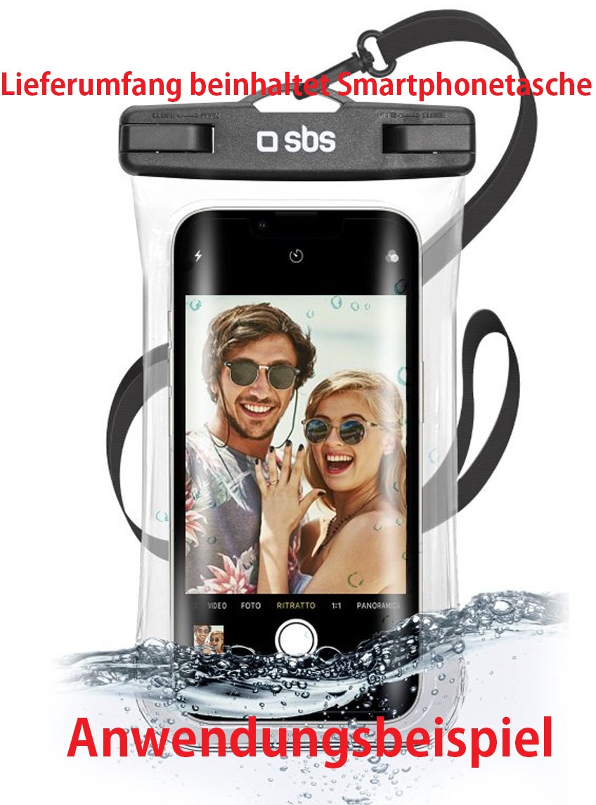 Black Water Selfie Case für Smartphones bis 6,8