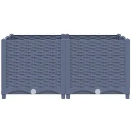 vidaXL Hochbeet 80x80x38 cm Polypropylen