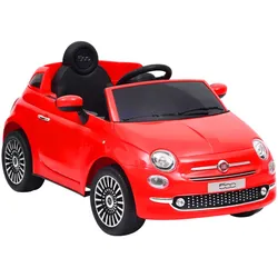 Kinder-Elektroauto Fiat 500 Rot