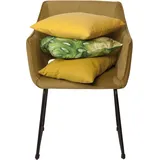 SIT Möbel Schalenstuhl T-VELVET ARMCHAIR Polyester gold 2er Set