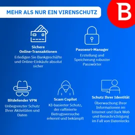 BitDefender Ultimate Security Family 2026 ESD 25 Geräte 1 Jahr DE Win