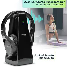 casativo-tech Digitaler Funk-Kopfhörer Schwarz