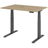 Hammerbacher Schreibtisch asteiche rechteckig, C-Fuß-Gestell grau 120,0 x 80,0 cm
