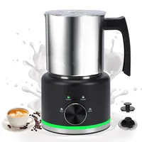 Yaskyly Milchaufschäumer Elektrisch, 130-500ml 600W, 4-in-1 Milchschäumer, Spülmaschinenfest, Edelstahl 304, Automatischer Heiß- und Kalt-Schaumzubereiter und Milchwärmer für Latte,Kaffee,Schokolade