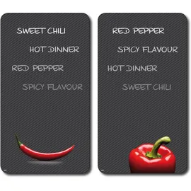 KESPER Paprika und Chili Herdabdeckplatte 2 St.