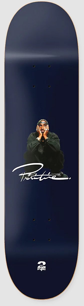 Primitive X Tupac Shakur 8" Skateboard Deck navy Gr. Uni