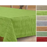 BEAUTEX Wachstuchtischdecke rund oval eckig, Georginias Tischdecke abwischbar, Farbe und Größe wählbar (Rund 100 cm Grün)