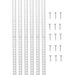 VEVOR Regalschiene 923mm 8er-Pack verstellbare Wandregal-Pilaster aus Stahl