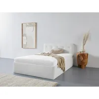 Westfalia Schlafkomfort Polsterbett "Rostock", weiß, L:210cm, Bezug 100% Polyurethan,