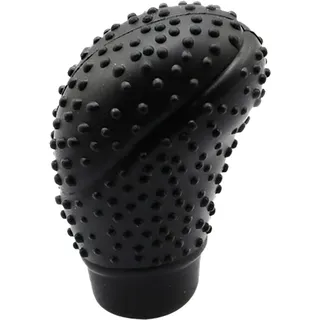 Universal Schaltknauf Abdeckung, Oval Schaltknauf Cover Weiches Silikon Auto Kratzfest Dehnbar Abdeckung, Anti-Rutsch Auto Tuning Covers (Schwarz)