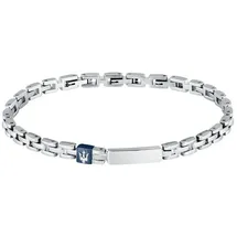 Maserati Iconic Herrenarmband Edelstahl blau JM324AVD56 Größe 21 cm